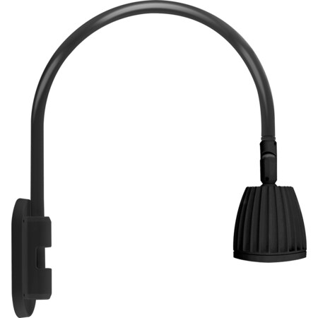 Rab GOOSENECK STYLE4 13W NEUTRAL LED NO SHADE BLACK GN4LED13NB